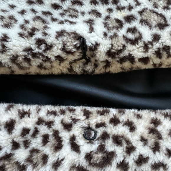 Vintage Faux Fur Oversized Leopard Print Teddy Coat - Picture 8 of 12